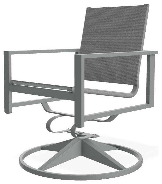 Tribeca Sling Outdoor Swivel Rocker, Titanium/Graphite
