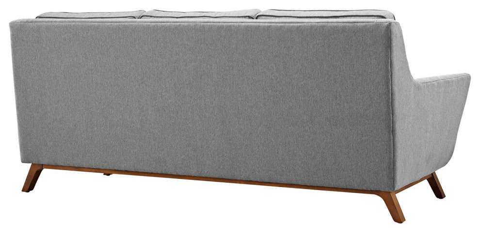 Modern Expectation Gray Beguile Upholstered Fabric Sofa