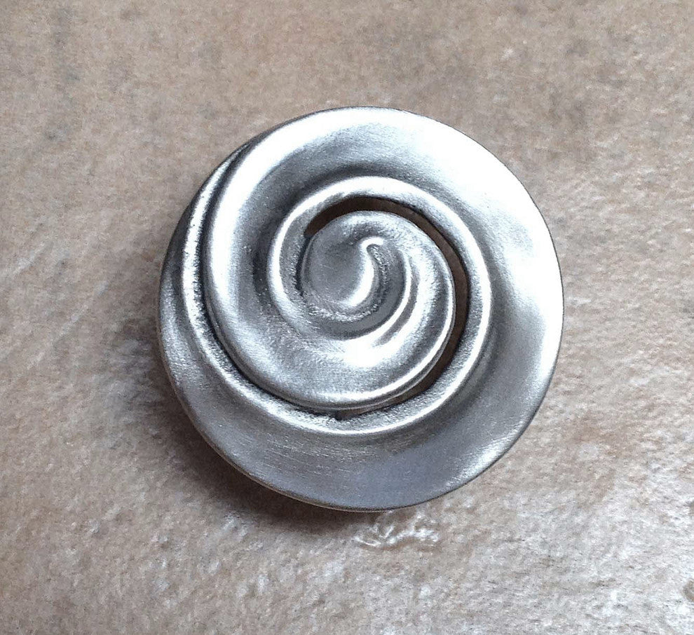 Circle Spiral Knob, Satin