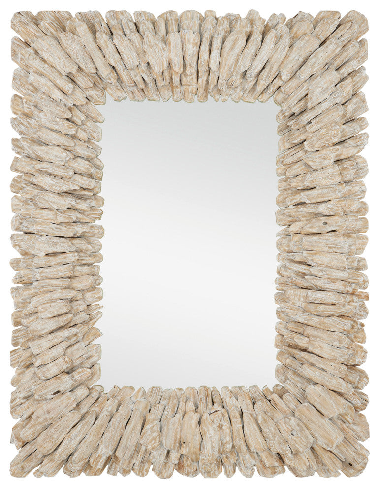 Beachhead Whitewash Rectangular Mirror
