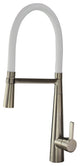 Transolid 1.8 GPM Pull-Down Kitchen Faucet, Luxe Stainless / White