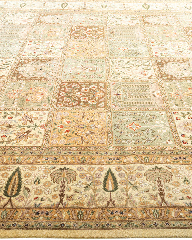 Tiruppur, One-of-a-Kind Hand-Knotted Area Rug Ivory, 8'2"x10'5"