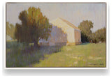 "Dawn's Rustic Charm" - A Canvas Print Celebrating Countryside Serenity