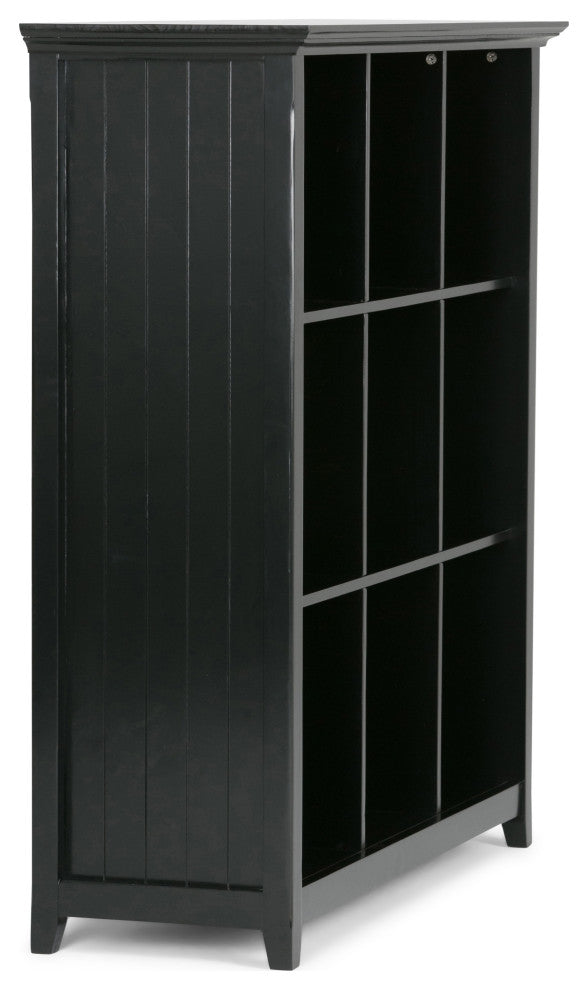 Acadian SOLID WOOD 9 Cube Bookcase and Storage Unit, Black