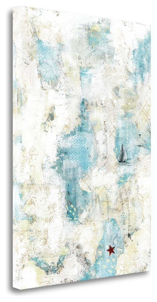 "The Starfish And The Sailboat" By Sarah Ogren, Giclee on Gallery Wrap Canvas