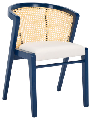 Safavieh Edan Dining Chair, Navy/White