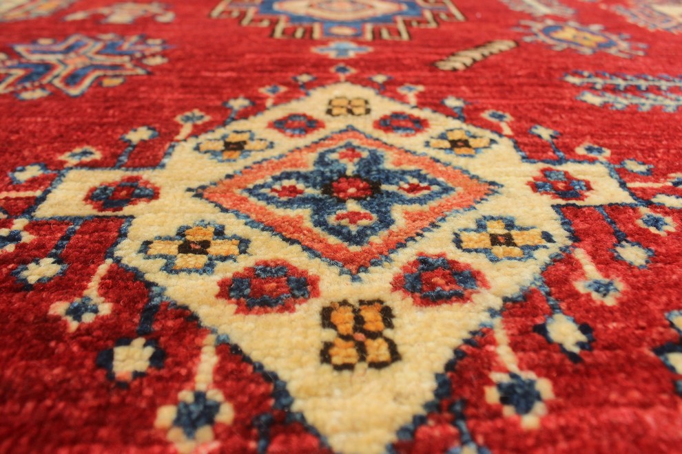 Super Kazak Jamie Red Rug