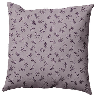 Frosting Colored Scattered Trees Polyester Throw Pillow, 16"x16"