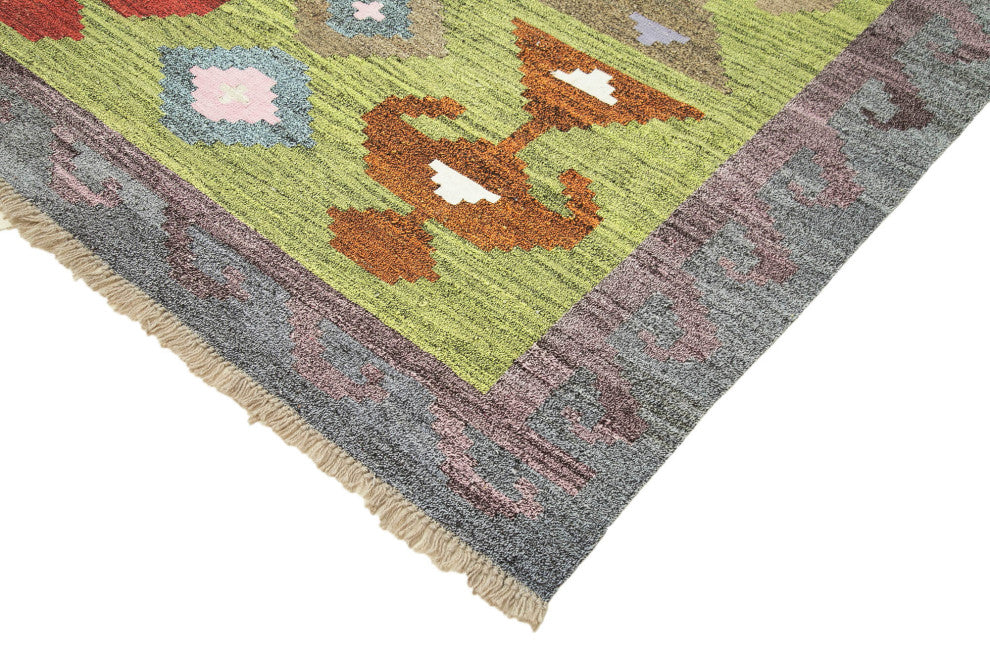 Rug N Carpet - Hand-knotted Turkish 9' 11'' x 13' 7'' Unique Wool Kilim Rug