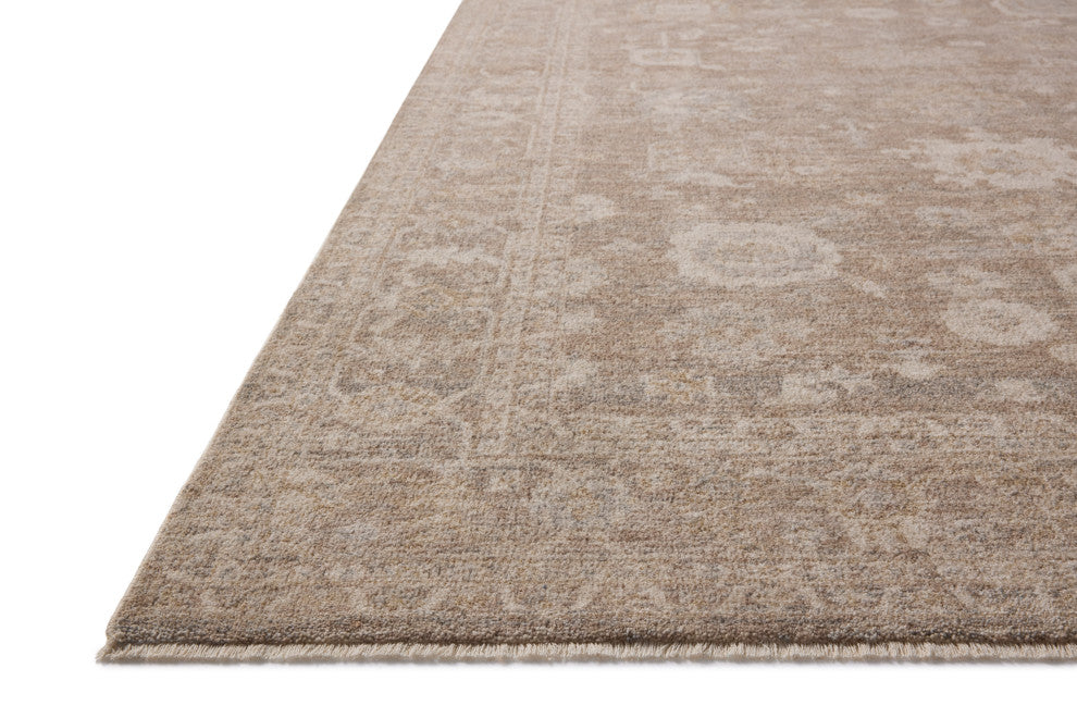 Chris Loves Julia x Loloi Louisa Taupe / Ivory 5''-3" x 7''-6" Area Rug