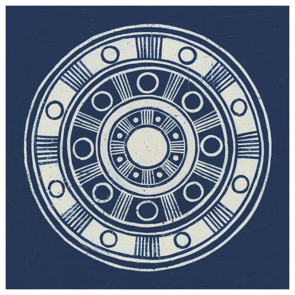 "Seville II Dark Blue FB" Digital Paper Print by Kathrine Lovell, 32"x32"