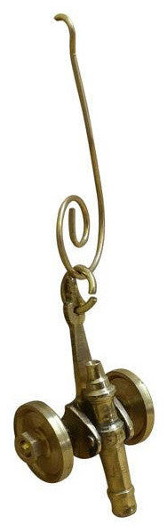 Solid Brass Cannon Christmas Ornament 4"
