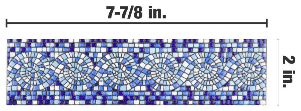 Captain Riptide Pacific Blue Ceramic Wall Trim