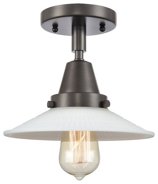 INNOVATIONS LIGHTING 447-1C-OB-G1 Halophane Flush Mount