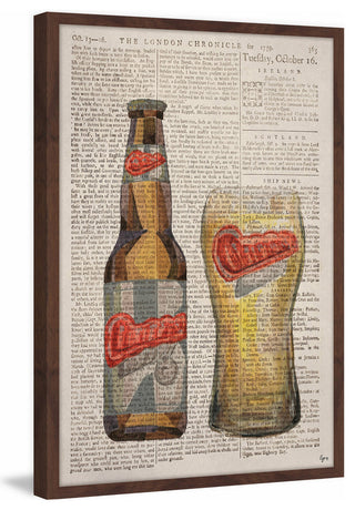 "Carlsberg Time" Framed Painting Print, 24"x36"
