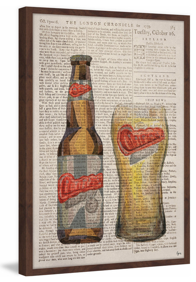 "Carlsberg Time" Framed Painting Print, 24"x36"