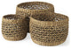 Set of Three Round Wicker Baskets
