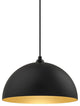 Kitchen Island Light - The Melrose 18" Dome - Modern Bowl Pendant, Brass Interior