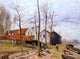 Alfred Sisley The Mills of Moret  Sunrise, 21"x28" Gallery Wrapped Canvas
