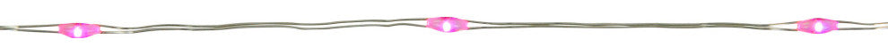 20-Count Pink LED Micro Fairy Lights, 6' Copper Wire