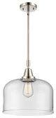 INNOVATIONS LIGHTING 447-1S-PN-G72-L-LED Bell Mini Pendant