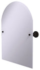 Frameless Arched Top Tilt Mirror with Beveled Edge, Oil Rubbed Bronze