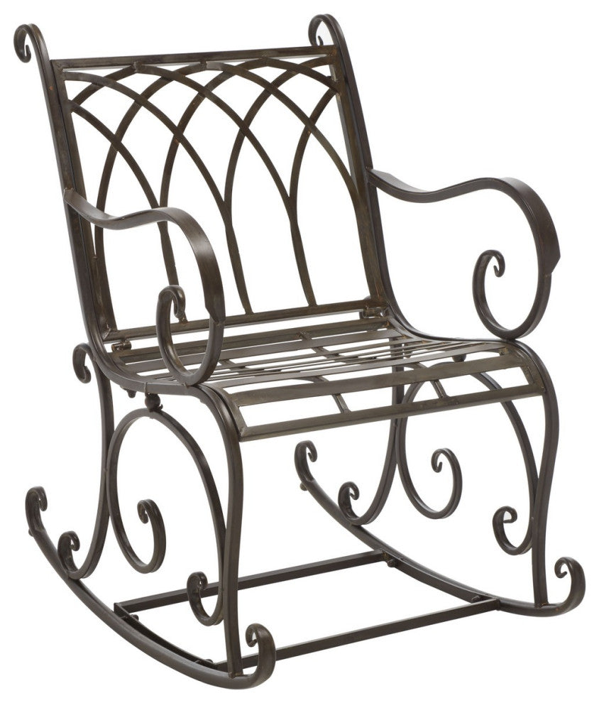 Safavieh Medrano Rocking Chair, Rustic Brown