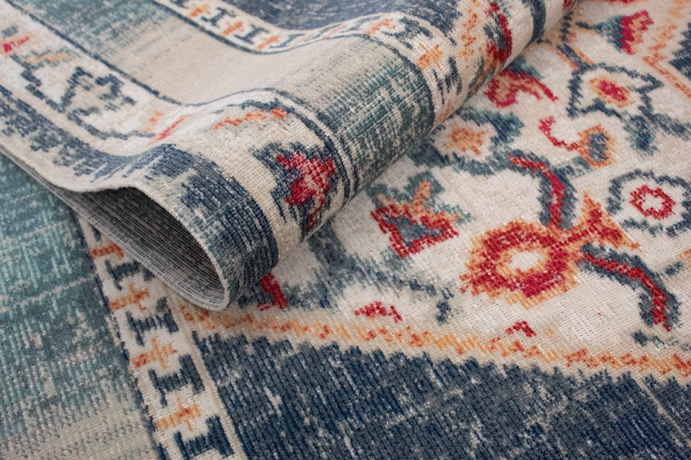 Noori Rug Low-Pile Sylvester Blue/Green Rug