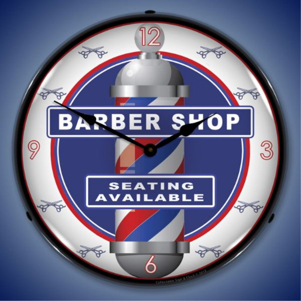 1303430 Barber Shop Clock