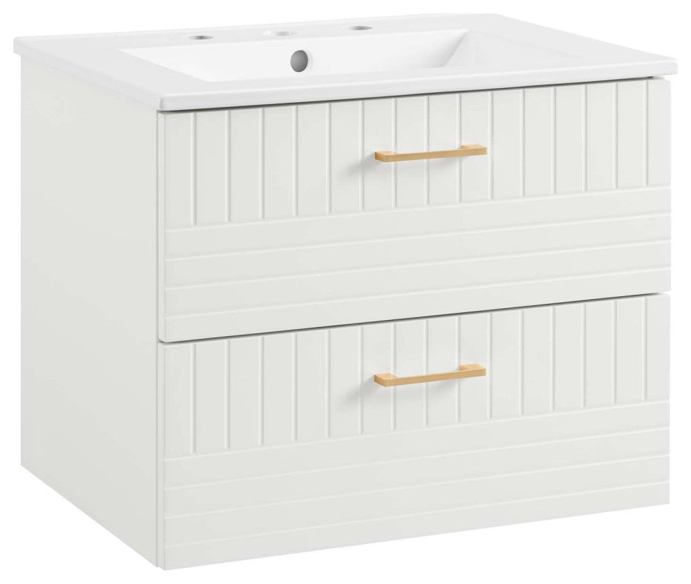 Daybreak 24" Bathroom Vanity, White White
