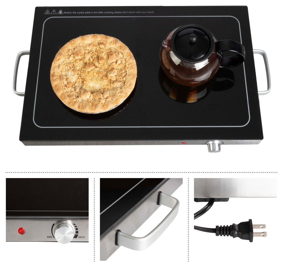 Electric Warming Tray Large Food Warmer With 3 Temperature Settings