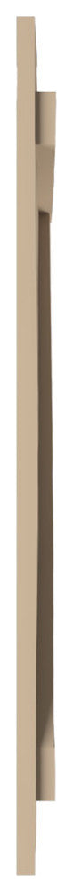 Rustic 4 Board Joined B-N-B Faux Wood Shutters, Rough Cedar, 22x82"