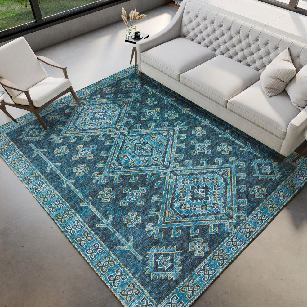Dalyn Brisbane BR2 Navy 2'3"x7'6" Runner Rug