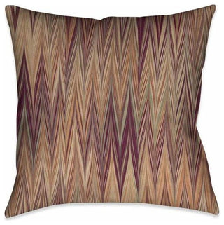 Laural Home Muted Chevron Marble 18" X 18" Indoor Decorative Pillow