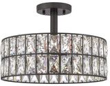 Coffman 3-Light Semi-Flush Mount in Western Bronze