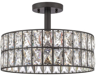 Coffman 3-Light Semi-Flush Mount in Western Bronze