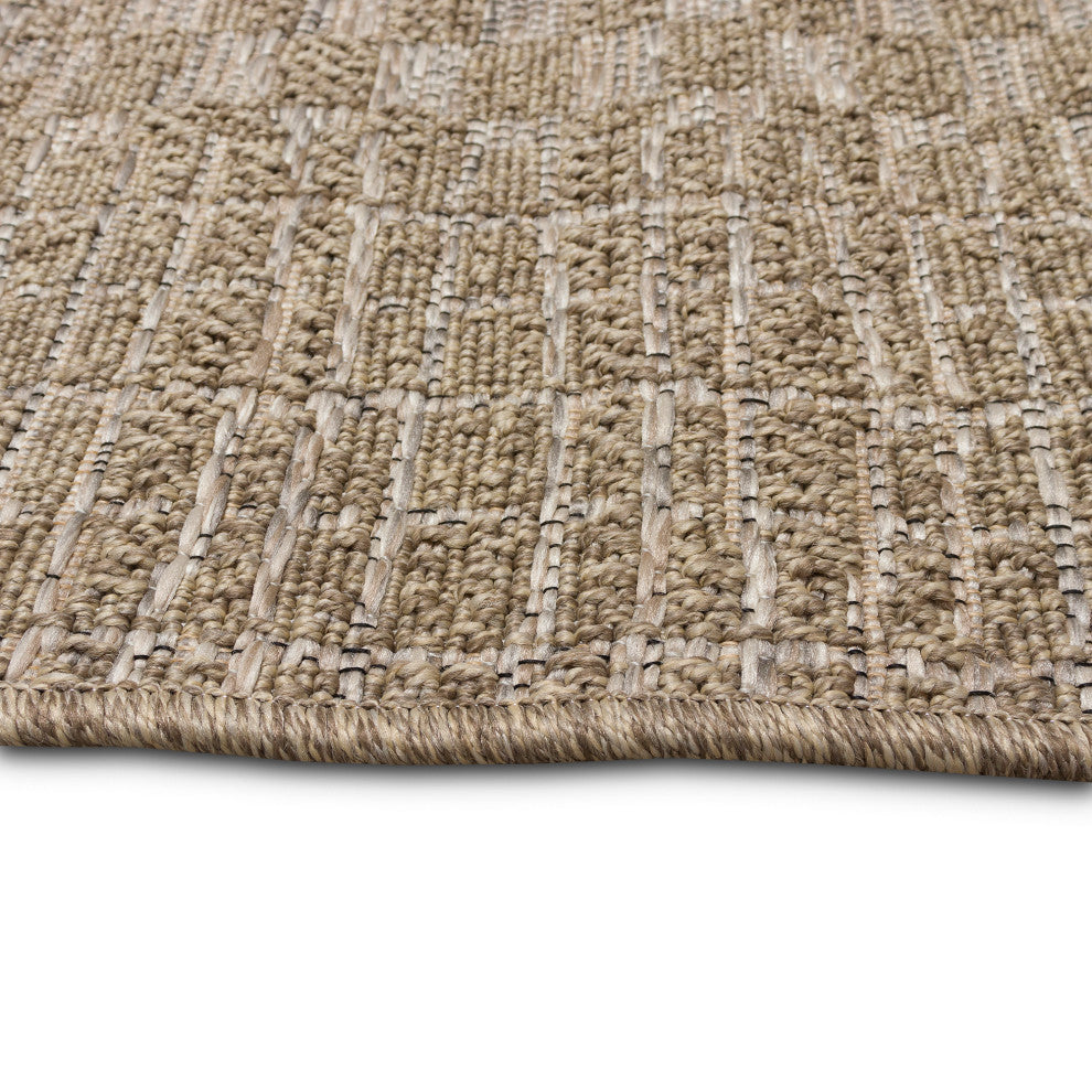 Orly Patchwork Indoor/Outdoor Rug Natural 1'11"x7'6"