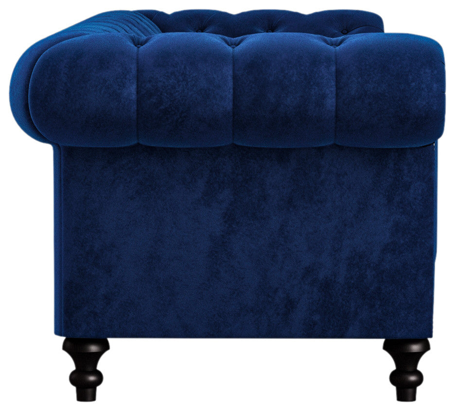 Nativa Interiors London 72" Sofa, Red, Deep Plush Depth