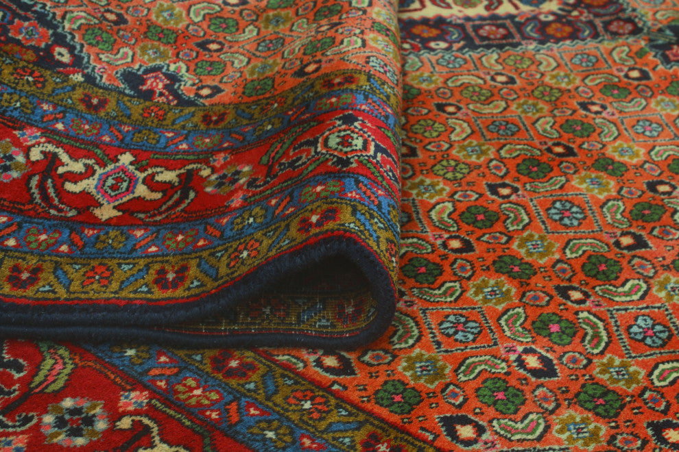Fine Vintage Distressed Murray Rust/Red Rug, 6'3x9'5