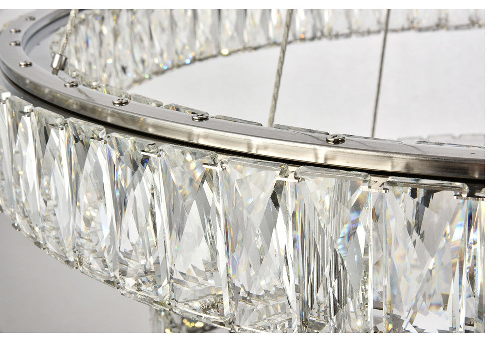 Monroe Integrated LED Chip Light Chrome Chandelier