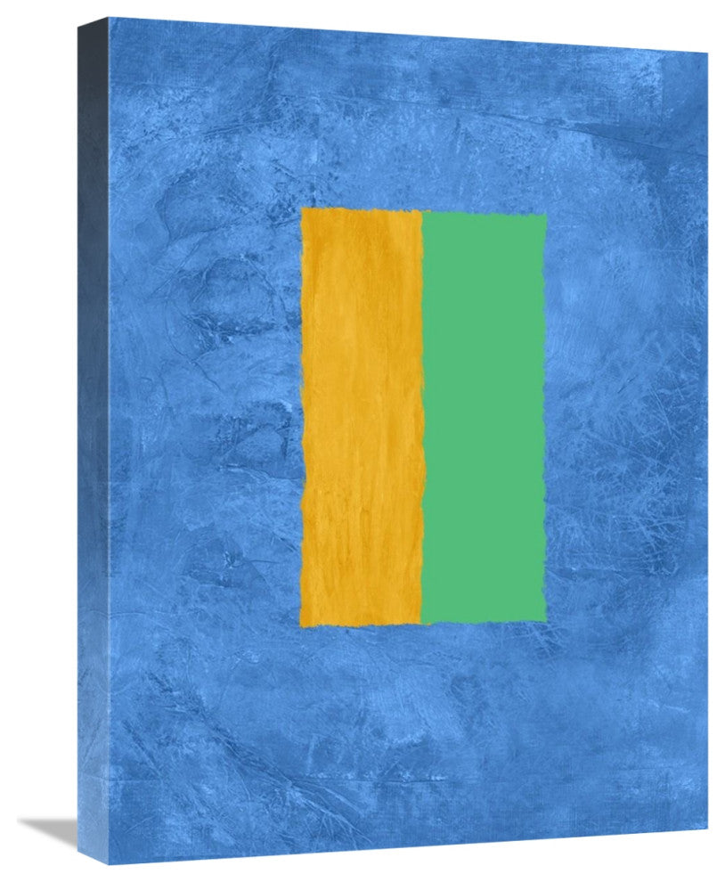 "Blue And Square Theme 2" Fine Art Print