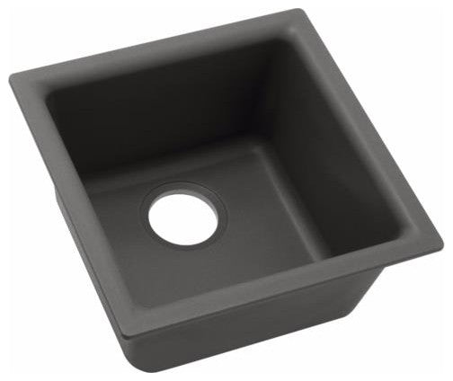 Elkay 15 3/4" Single Bowl Drop In/Undermount Bar/Prep Kitchen Sink, ELG1616GR0