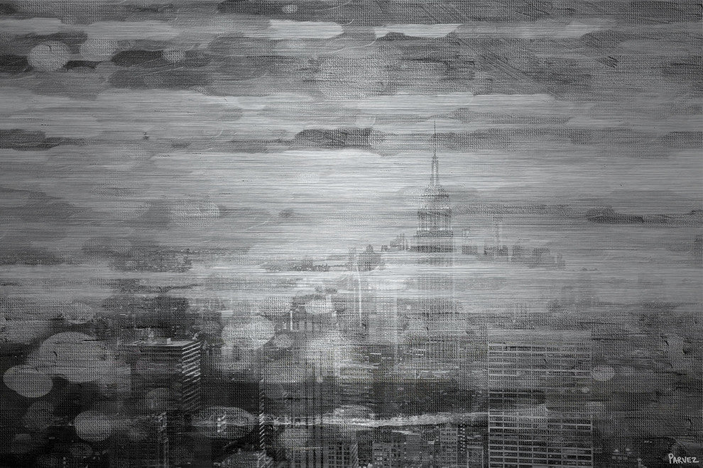 "City in a Dream" Print on Brushed Aluminum, 36"x24"