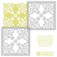 Casa Verde Tile Stencil - DIY Faux Tiles - Cement Tile Stencils, Medium