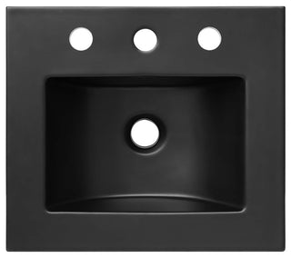 Elysian 18" Wood Bathroom Vanity - Black Brown