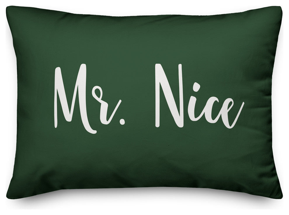 Mr. Nice, Dark Green 14x20 Lumbar Pillow