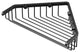 Corner Shower Basket, Matte Black, 9.25"