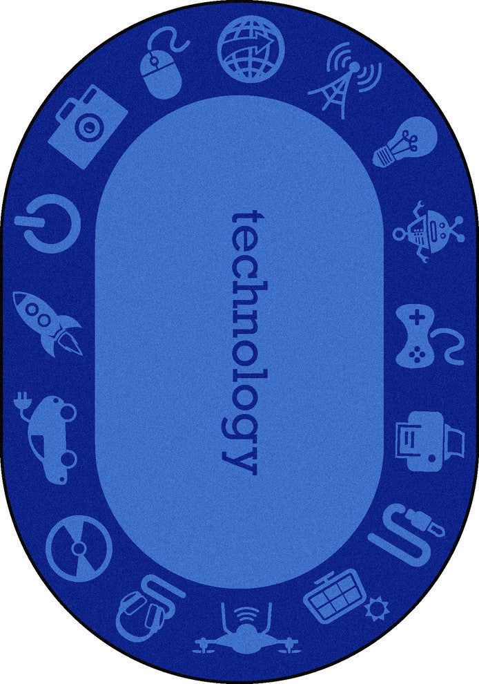 Subjects Rug, Green, Oval-92"x64"