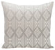 Fishbones Geometric Print Pillow, Rain Cloud, 20"x20"