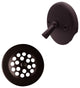 Beehive Grid All Exposed Bath Waste - 14" Make-Up In Oil Rubbed Bronze, Oil Rubbed Bronze